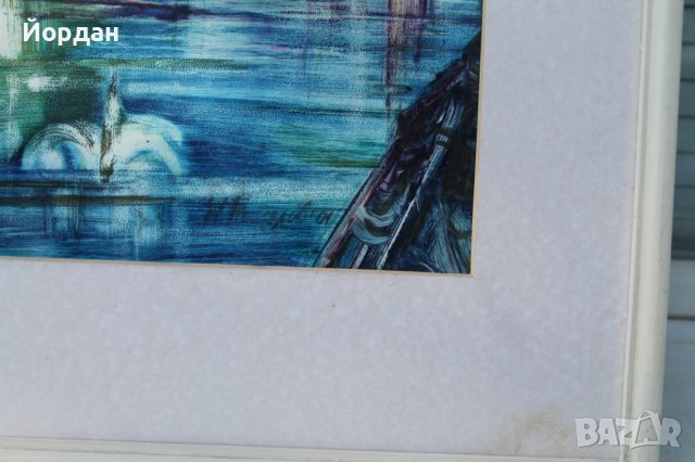 Картина Никола Николов ''Фонтаните вечер'', снимка 5 - Колекции - 41447706