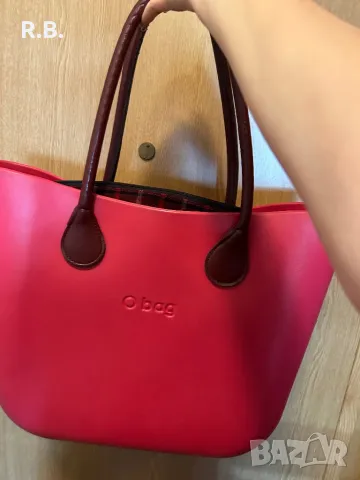 Червена чанта Obag, снимка 2 - Чанти - 47351210