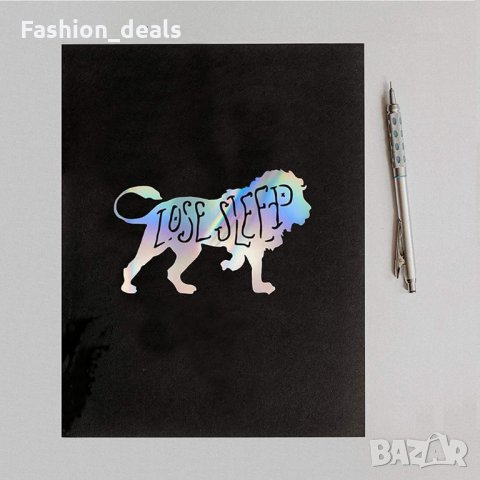 Нови Холографски перманентен стикер 8 броя винилов лист за декорация, снимка 5 - Други - 34370408