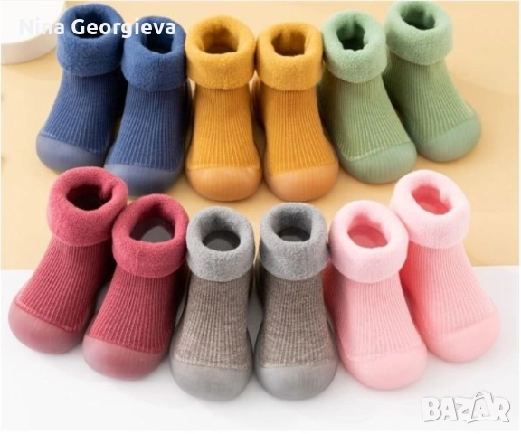 Детски есенни обувки с чорап тип пантофи, различни номера и цветове W SHOE2, снимка 5 - Детски пантофи - 52873574