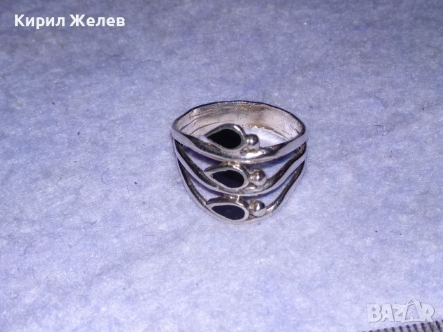 АЖУРЕН ЕМАЙЛИРАН ФЕШЪН СРЕБЪРЕН ПРЪСТЕН СРЕБРО 925 ДИЗАЙНЕРСКО АРТ БИЖУ 38436, снимка 8 - Пръстени - 41388974