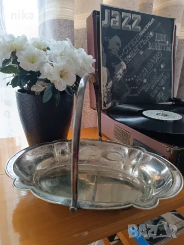 Посребрена английска кошничка за плодове, снимка 7 - Прибори за хранене, готвене и сервиране - 49832020