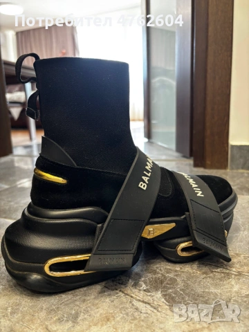 Balmain B-Bold High-Top Sneakers Високи сникърси тип чопрап, снимка 4 - Маратонки - 53803957