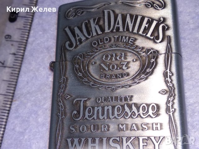 JACK DANIELS МАРКОВА КРАСИВА БЕНЗИНОВА ЗАПАЛКА ДЖАК ДАНИЕЛС 38617, снимка 9 - Запалки - 41647917