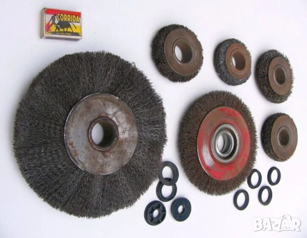 К-т Телени ЧЕТКИ Дискове Ф 80 ÷ 210 мм и АДАПТЕРИ Принадлежности за Ъглошлайф Флекс Шмиргел БАРТЕР, снимка 2 - Други инструменти - 51381108