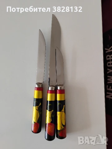 комплект ножове, снимка 2 - Прибори за хранене, готвене и сервиране - 50576892