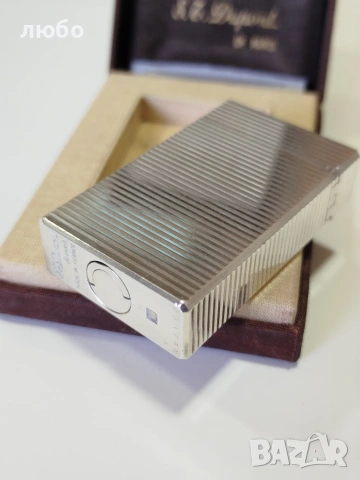 ЗАПАЛКА S.T.DUPONT PARIS Във СРЕБЪРНО ПОКРИТИЕ НЕ ИЗПУСКА ГАС РАБОТИ ПЕРФЕКТНО , снимка 9 - Запалки - 53823649