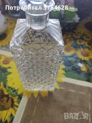 Кристално шише за алкохол , снимка 1