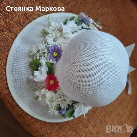 Красиви летни капели с цветя, снимка 11 - Шапки - 48973473