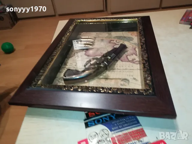 КАРТИНА СЪС СТЪКЛО И ПИЩОВ ВЪТРЕ 3103251855, снимка 12 - Антикварни и старинни предмети - 49714056