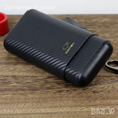 Cohiba кедров калъф със карбоново покритие за 3 пури, снимка 5 - Други - 50997768