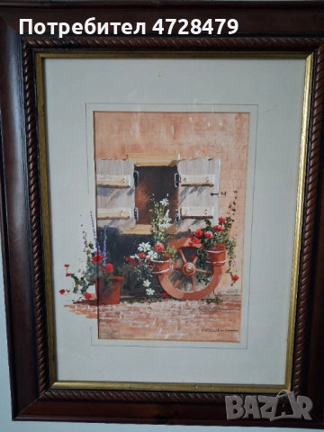 Картини акварел с красиви рамки и подпис на художника., снимка 10 - Декорация за дома - 53704999