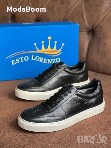 Esto Lorenzo естествена кожа мъжки маратонки 