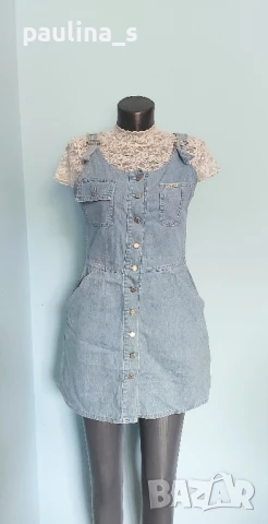 Два броя / Винтидж дънков марков сукман "Olympia" и "Motor jeans" , снимка 8 - Сукмани - 51299718