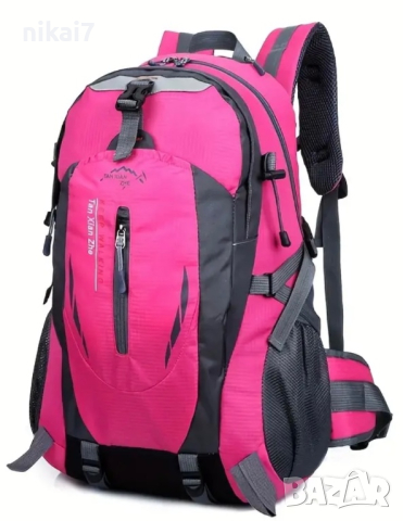 Турищическа раница 40L универсална за спорт туризъм фитнес+джоб вода GSM дишаща матери, снимка 3 - Раници - 44794750