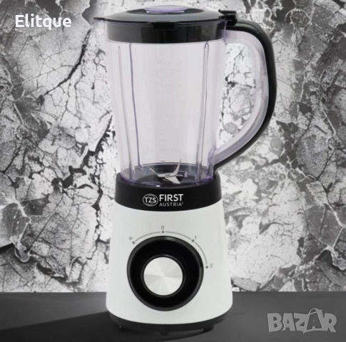 Блендер с мощност 500W, Пулс функция, 2 нива на скорост, 4 остриета от неръждаема стомана FIRST, снимка 2 - Друга електроника - 52854705