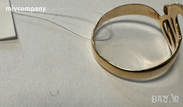 Златен пръстен 1.78гр., снимка 2 - Пръстени - 52801553