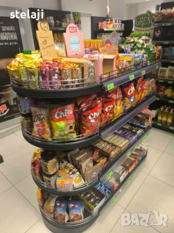 Стелажи за магазин/Търговско оборудване/Рафтове/Кошници/Колички/Каси, снимка 6 - Стелажи и щандове - 50265112