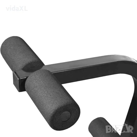 vidaXL Теглова пейка черна, снимка 2 - Фитнес уреди - 56148306