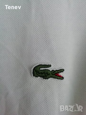 Lacoste Vintage Polo оригинална бяла памучна поло тениска , снимка 3 - Тениски - 40919820