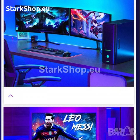 LED RGB USB лента за телевизор, монитор и др – 3 метра, снимка 4 - Друга електроника - 39921650