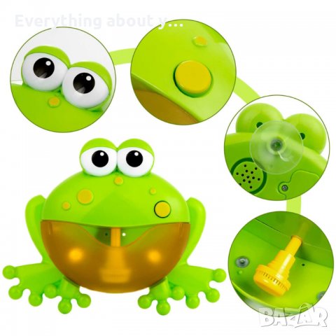Музикална жаба или рак за сапунени балончета, играчка за баня, снимка 17 - Музикални играчки - 34810459