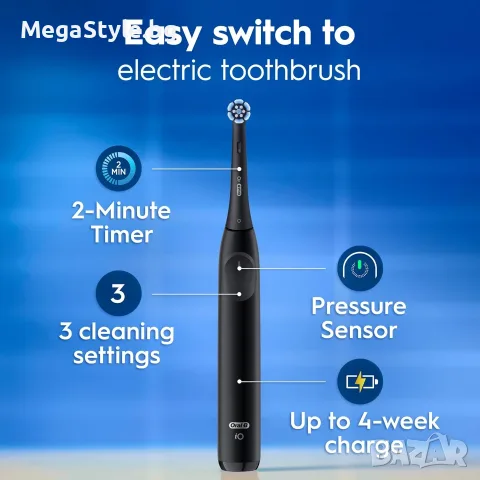 Електрическа четка за зъби Oral-B iO2 Night Black + Калъф за пътуване, снимка 7 - Други - 55834305