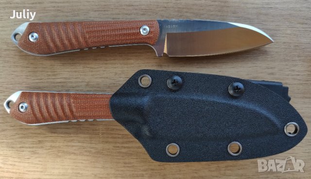 Малък фиксиран нож /шведска стомана/, снимка 4 - Ножове - 40430288