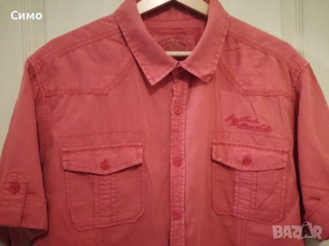 GIN TONIC- Мъжка Риза Къс Ръкав, снимка 4 - Ризи - 53202116