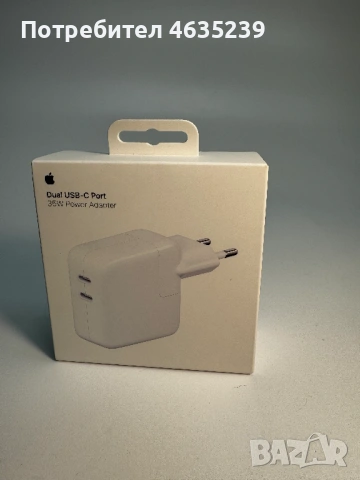Зарядно Apple 35W Dual USB C NEW нов