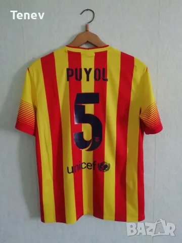 Barcelona Puyol Nike 2013-2014 оригинална фланелка тениска Барселона Пуйол екип 