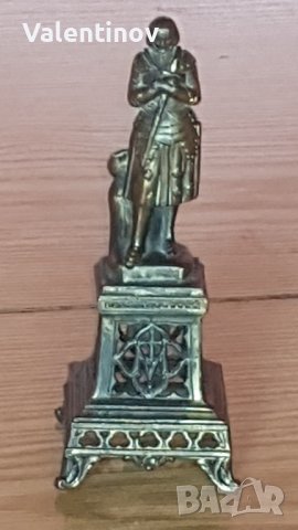 Старинна метална статуетка Жана д'Арк , снимка 2 - Антикварни и старинни предмети - 41760908