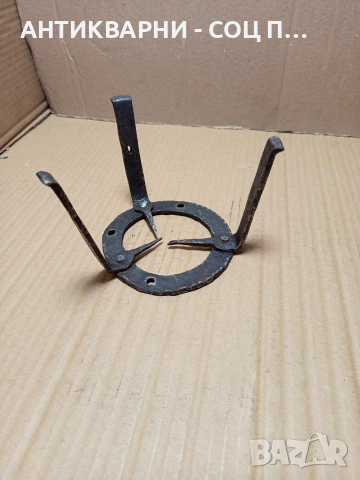 Соц Стар Малък Ръчно Кован Саджек Пиростия За Малко Менче Котли. НОМЕР 657., снимка 5 - Антикварни и старинни предмети - 53329431