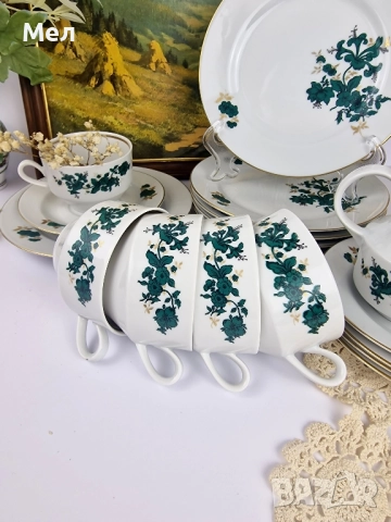 Сервиз за кафе ГДР, снимка 2 - Сервизи - 51119409