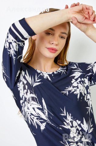 Спортно-елегантна блуза, снимка 4 - Блузи с дълъг ръкав и пуловери - 42384107