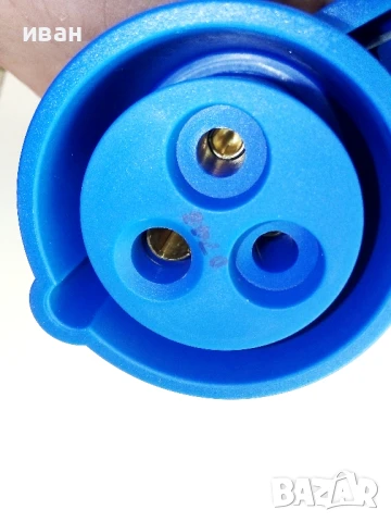 Комплект евро монофазен щепсел и подвижен контакт 16А нови, снимка 2 - Други машини и части - 50928554