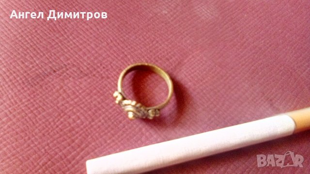 Стар бронзов възрожденски пръстен , ж.к., снимка 5 - Антикварни и старинни предмети - 35801485