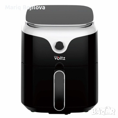 Фритюрник AirFryer Voltz, 1400W, 3.5л., Горещ въздух, Таймер, до 200°С, Дигитален, подвижна скара, снимка 9 - Фритюрници - 53599488