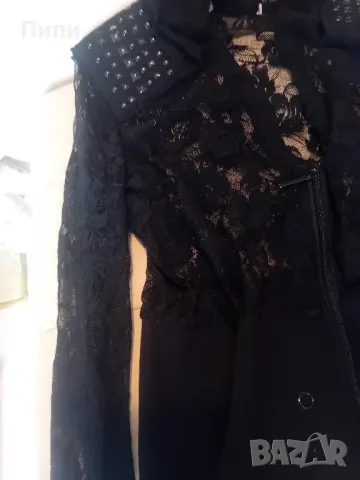 Дантелен  суичър с цип и капсички , снимка 2 - Други - 47482876