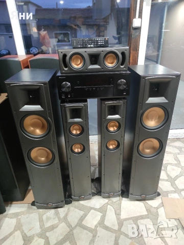 Домашно кино Klipsch тонколони и ресийвър Pioneer Bluetooth HDMI Wifi