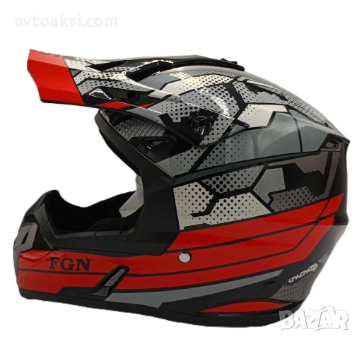Каска Крос Мотор/Скутер/Бъги/Вело/АТВ два цвята., снимка 5 - Аксесоари и консумативи - 50584628