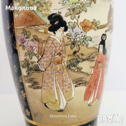 Порцеланова ваза Kinkozan Sobei., снимка 7 - Колекции - 50743351
