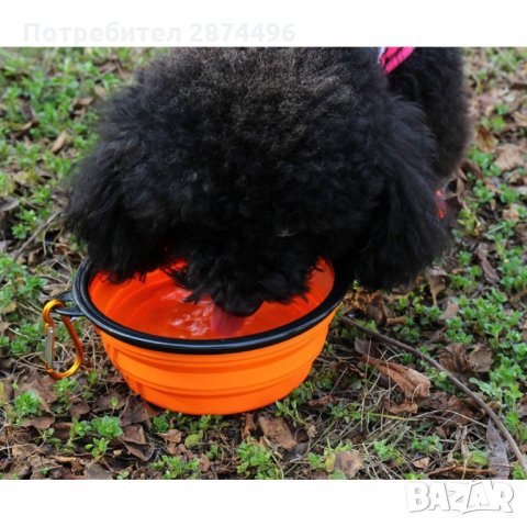 2727 Кучешка сгъваема купа за храна и вода, снимка 5 - За кучета - 35834830