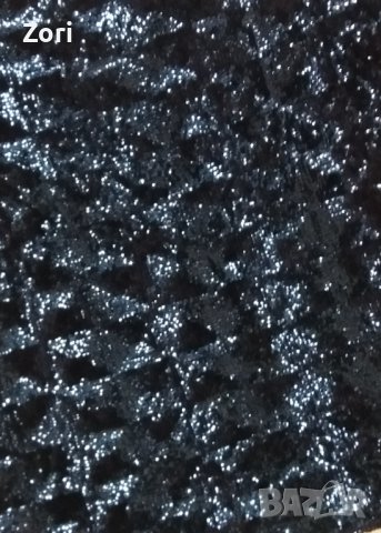 УНИКАЛНА блуза цялата в сини и черни пайети , снимка 2 - Тениски - 41881560