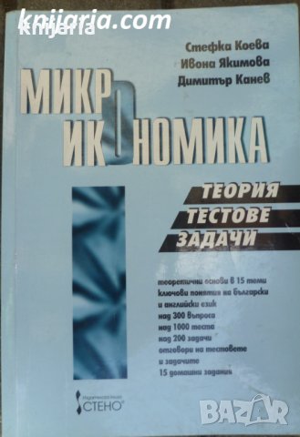 Микроикономика: Тестове. Задачи. Въпроси 