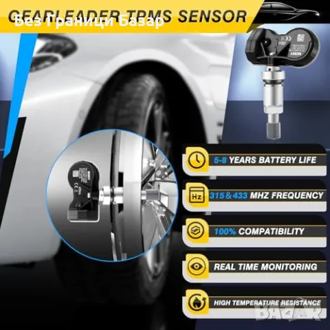 Нов Сензор за налягане на гуми BMW 315/433MHz – всички модели, уред коли, снимка 6 - Друга електроника - 49511536