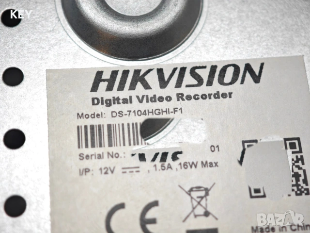 DVR Hikvision 4 канала 320gb HDD 1080p DS-7104HGHI-F1, снимка 3 - Комплекти за видеонаблюдение - 53120864