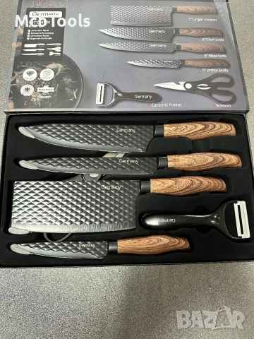 Комплект кухненски ножове 6 части, снимка 6 - Други - 52621466