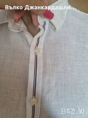 Мъжка ленена риза Angelo Litrico, размер XXL, снимка 8 - Ризи - 53231334