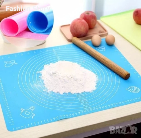 Силиконова постелка за печене, точене и месене, снимка 3 - Аксесоари за кухня - 51781523